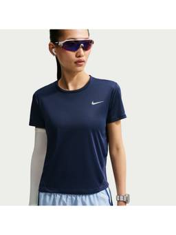 Nike - Sportswear Womens Navy Blue Miler T-Shirt