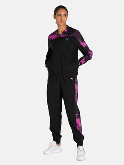 Puma - Train Favourites Aop Womens Black Zipper with Trackpant (set Of 2)