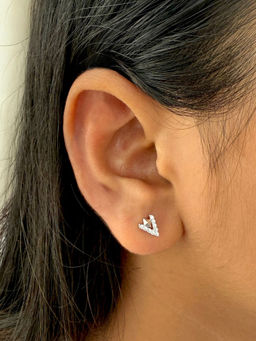 Boldiful - Starburst 18k Gold Vermeil Drop Helix Earrings 5A Cubic Zirconia Earring