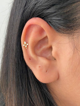 Boldiful - Ziva 18k Gold Vermeil 5A Cubic Zirconia Earstuds Earrings