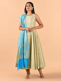 CHOWDHRAIN - Ferozi Banarasi Bandhini Dupatta