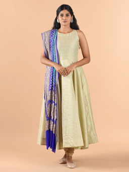 CHOWDHRAIN - Neela Banarasi Bandhini Dupatta