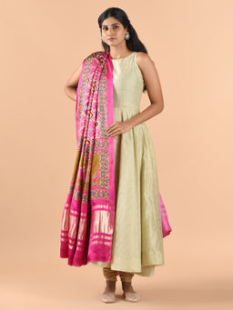CHOWDHRAIN - Gajji Silk Patola Print Dupatta
