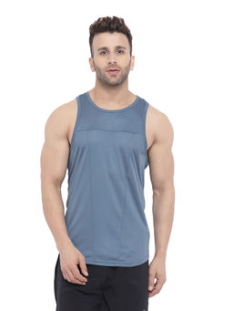 CHKOKKO - Dark Grey Men Gym Tank Tops Grey