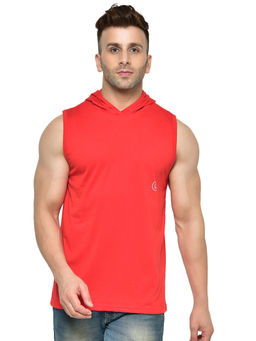 CHKOKKO - Red Men Gym Tank Tops Red