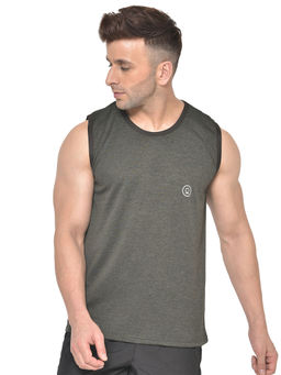 CHKOKKO - Olive Men Gym Tank Tops Olive