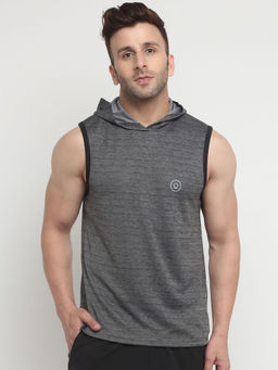 CHKOKKO - Dark Grey Men Gym Tank Tops Grey
