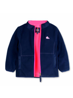 CHERRY CRUMBLE BY NITT HYMAN - Navy Blue Playful Sweat Jacket