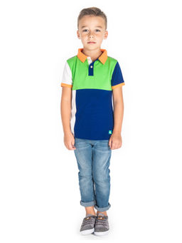 CHERRY CRUMBLE BY NITT HYMAN - Multi-Color Teaser Polo T-Shirt