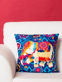 Chumbak - Carnival Elephant Tassel Cushion Cover