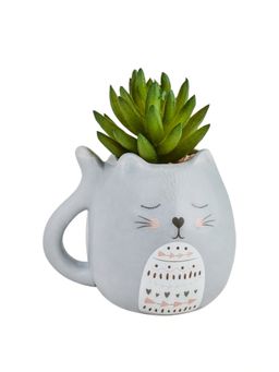 Chumbak - Blissful Cat Planter