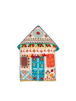 Chumbak - My Happy Place Shape Cushion - Teal