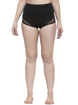 Cukoo - Women Black Mesh High Waist Bikini Bottoms