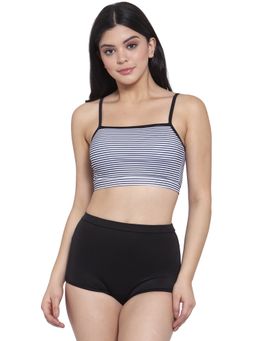 Cukoo - Padded Black & White Tankini/Swimwear/Beachwear