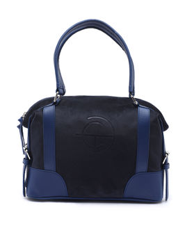 Clotche - Solid Blue Structured Hand Bag