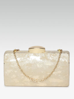 Twenty Dresses by Nykaa Fashion - Gold Infinite Glory Clutch