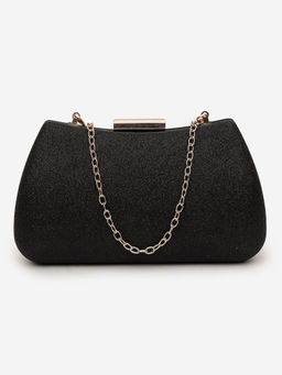 Twenty Dresses by Nykaa Fashion - Shine In Black Clutch
