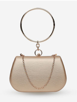 Twenty Dresses by Nykaa Fashion - The Eye Catcher Gold Clutch