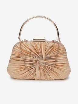 Twenty Dresses by Nykaa Fashion - Gold You Got Me In Knots Clutch