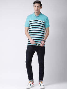 Club York - Men's Cotton Blue T-Shirt