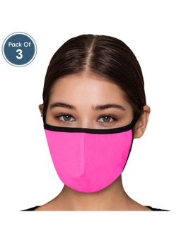 Clovia - Reusable 3 Ply Face Mask In Pink (Pack of 3)