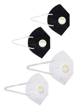 Priyaasi - Multi-colour 5-Ply KN95 Reusable Face Mask (Pack of 4)