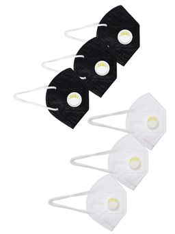 Priyaasi - Multi-colour 5-Ply KN95 Reusable Face Mask (Pack of 6)