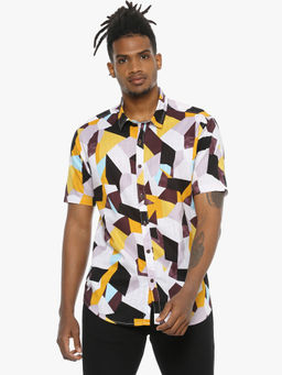 Campus Sutra - Men Multi colour Printed Casual Shirt