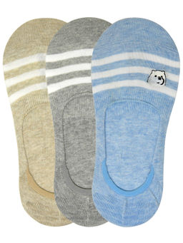 Balenzia - X Cartoon Network We Bare Bears Women Loafer Socks - Pack Of 3 - Multi-Color (Free Size)