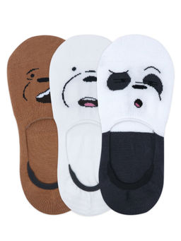 Balenzia - Loafer Socks For Anti Slip Silicon Pack Of 3 Invisible Socks - Multi-Color (Free Size)