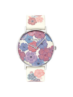 Coach - Perry White Leather Ladies Watch - CO14503044W