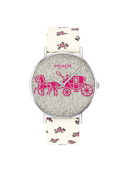 Coach - Perry White Leather Ladies Watch - CO14503047W