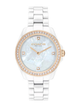 Coach - CO14503662W White Dial Analog Watch for Women