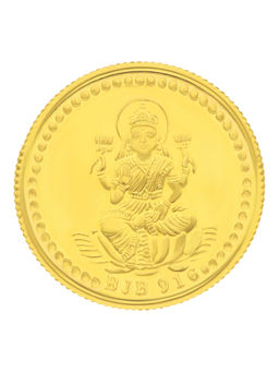 Bhima Jewellers - 2 G Goddess Lakshmi 22 (916) K 2 G Yellow Gold Coin