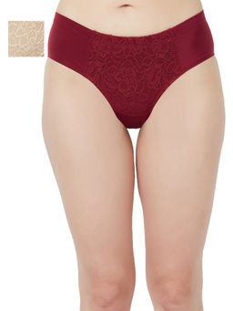 SOIE - High Waist Full Coverage Lace Brief