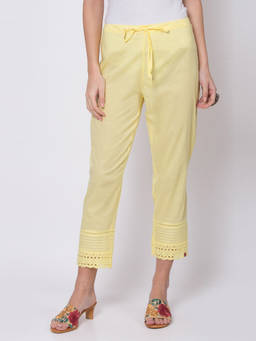 Biba - Yellow Solid Pants