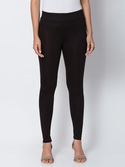 Biba - Black Solid Leggings