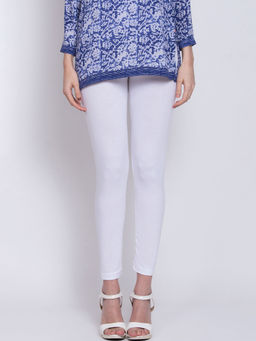 Biba - White Solid Tights