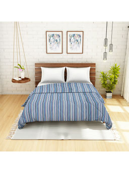 CORE Designed by SPACES - Season Best Printz Blue Printed 1 Queen Quilt