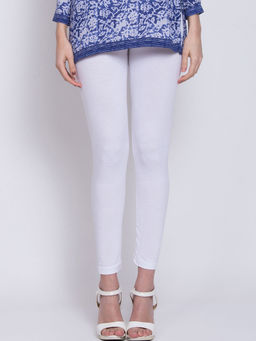 Biba - White Solid Tights