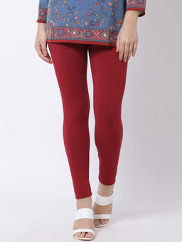 Biba - Maroon Solid Tights