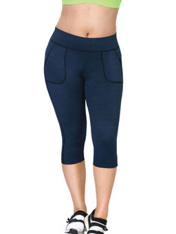 Dermawear - CP-901 Regular Fit Capri - Blue