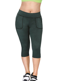 Dermawear - CP-901 Regular Fit Capri - Green