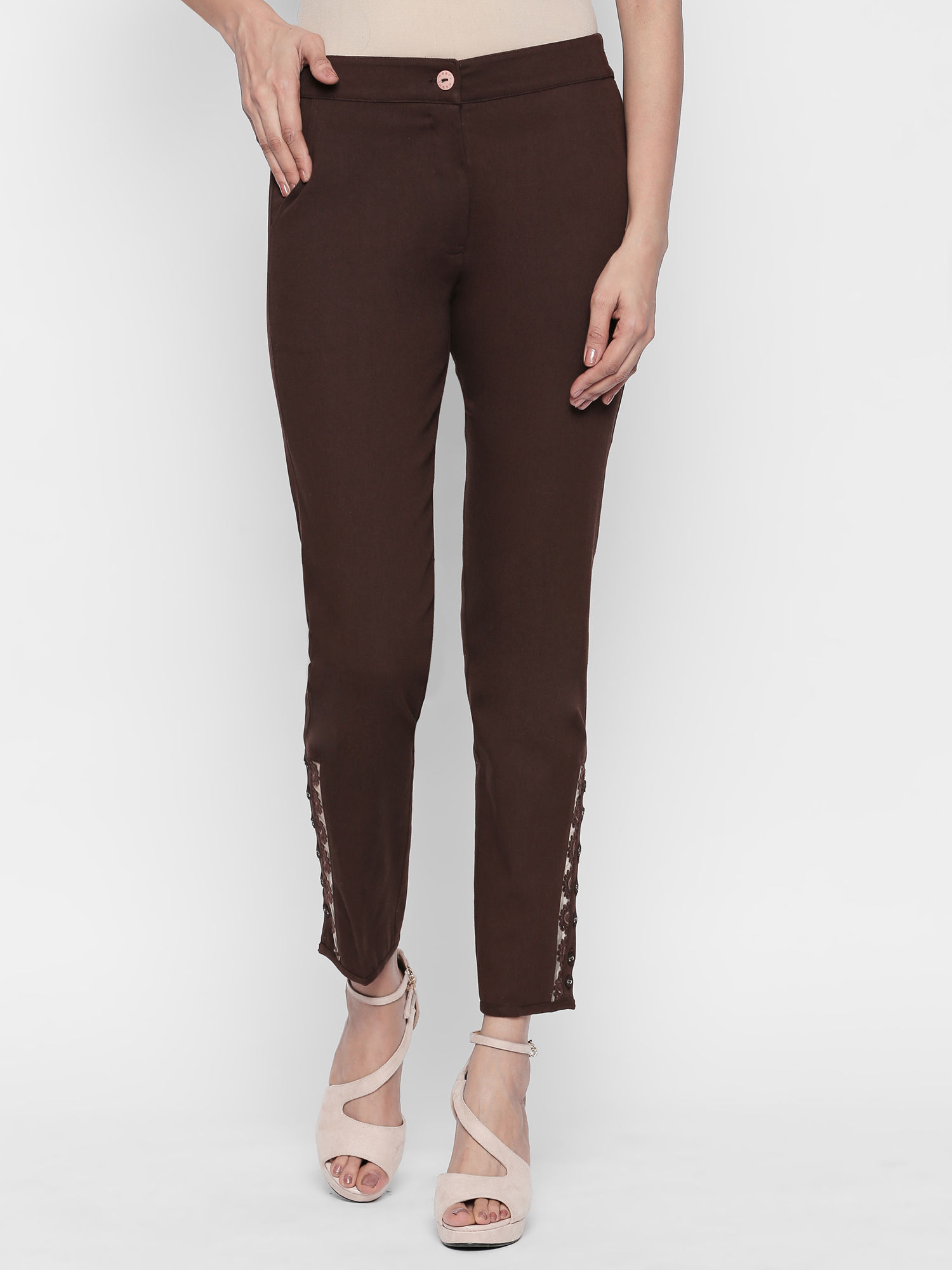 Slim Fit Cigarette Trousers 