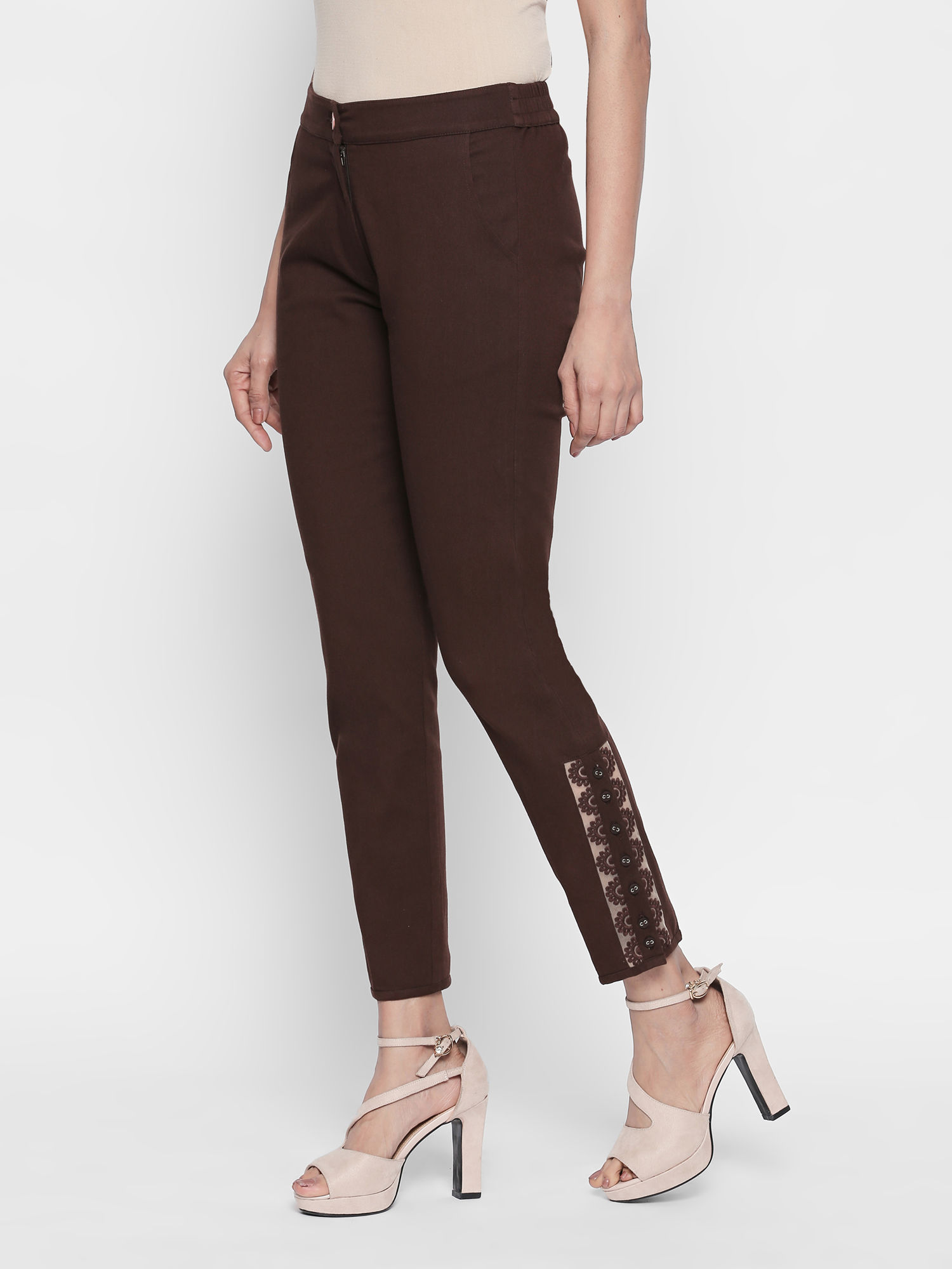 Slim Fit Cigarette Trousers 