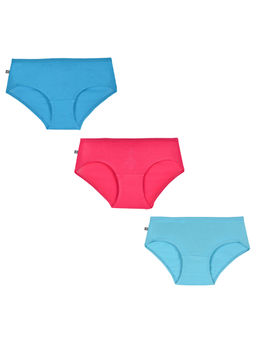 Adira - Pack of 3 High Waist Cotton Panties - Multi-Color