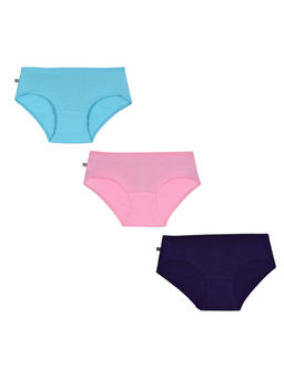 Adira - Pack of 3 High Waist Cotton Panties - Multi-Color