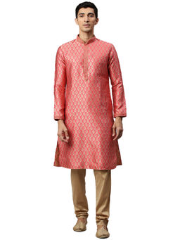 Manyavar - Men's Royal Rani Kurta with Churidar (Set of 2)