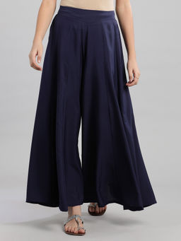 Aurelia - Blue Polyester Palazzo