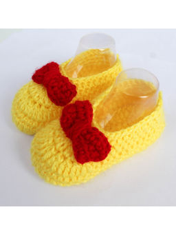 Woonie - Handmade Red Bow Booties